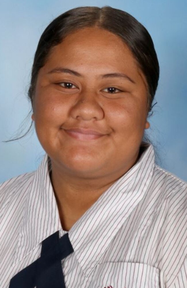 Bellbird Park State Secondary College captain Falefia-o-alii- Isalei Pasene. Picture: Supplied