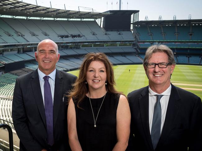 Steven Smith (right) will run for the Melbourne board. Picture: Jake Nowakowski