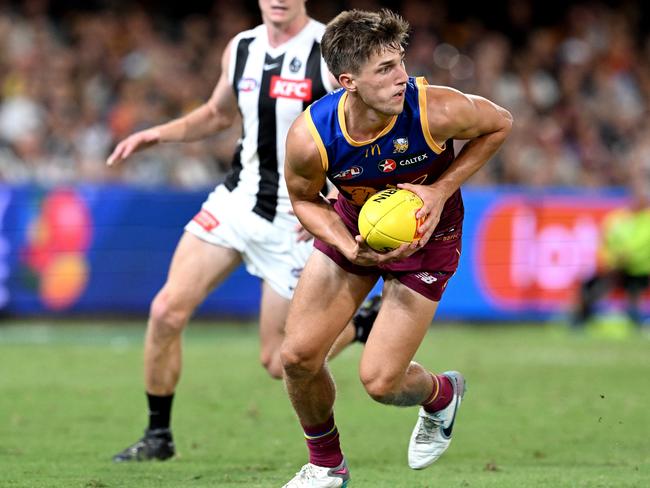 Zac Bailey will make his 100th appearance for the Lions this weekend. Picture: Bradley Kanaris / Getty Images