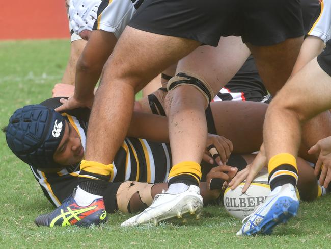 QLD Rugby Union State Championships (17-18 years boys) at the Townsville Sports Precinct. Saturday May 24. Wide Bay against Capricorn. Picture: Evan Morgan