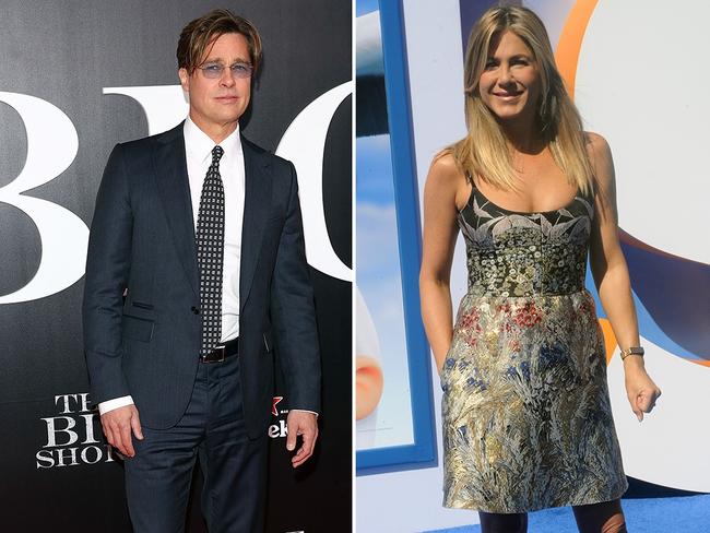 Brad Pitt and Jennifer Aniston. Picture: Getty Picture: