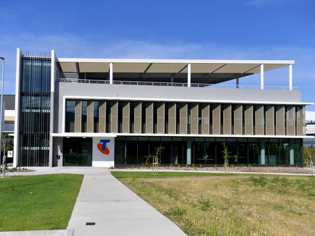 Construction on TelstraÃs $31m state-of-the-art office and warehouse facility  ÃOur HubÃ in the Townsville CBD has completed next to the old Bully building on Flinders St West. Picture: Evan Morgan