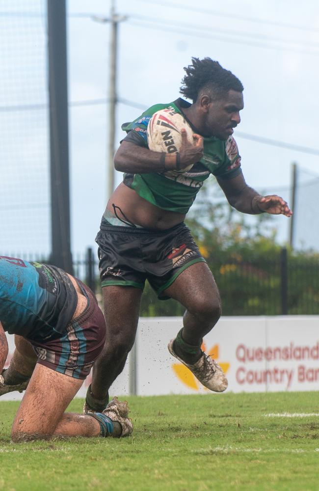 Bruce Baudu of the Townsville Blackhawks. Picture:Michaela Harlow