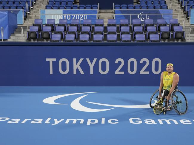 Dylan Alcott is going for singles gold in Tokyo. Picture: Getty Images