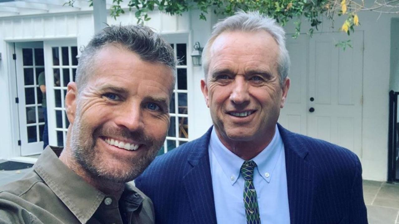 Pete Evans with prominent anti-vaxxer Robert F. Kennedy Jr, who has spoken on the ‘dangers’ of vaccination and helped finance anti-vax groups. Picture: Instagram