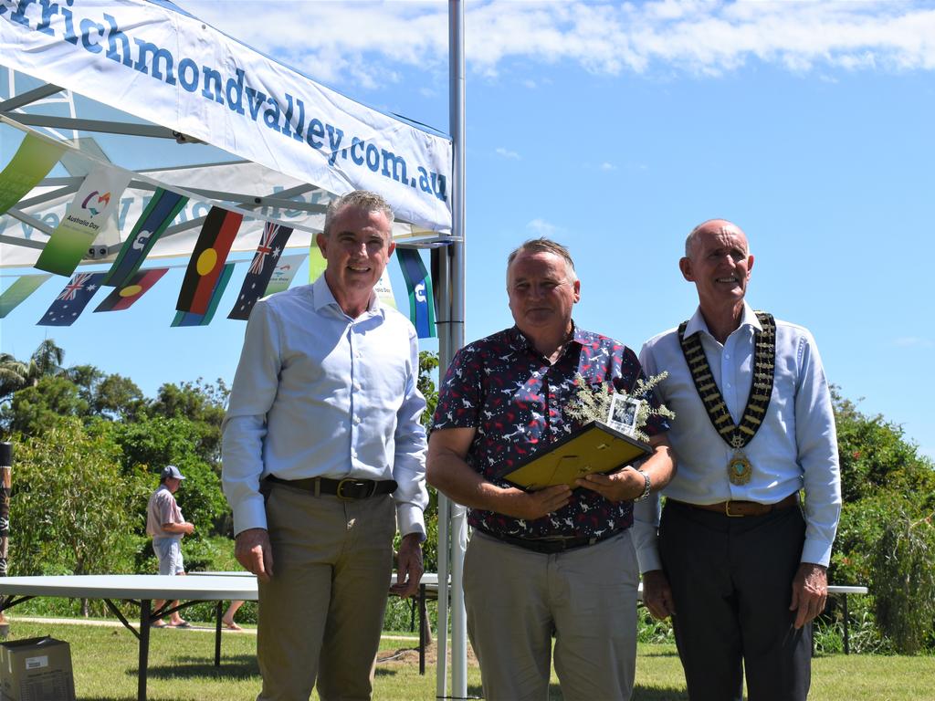 Stuart Holm was recognised as Richmond Valley Council's volunteer of the year at their Australia Day 2021 ceremony. (Credit: Adam Daunt)