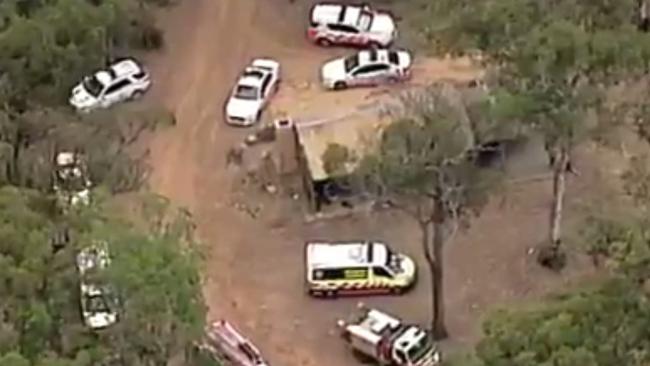 Emergency services at Mermaid Pools, near Tahmoor. Picture: Channel 7