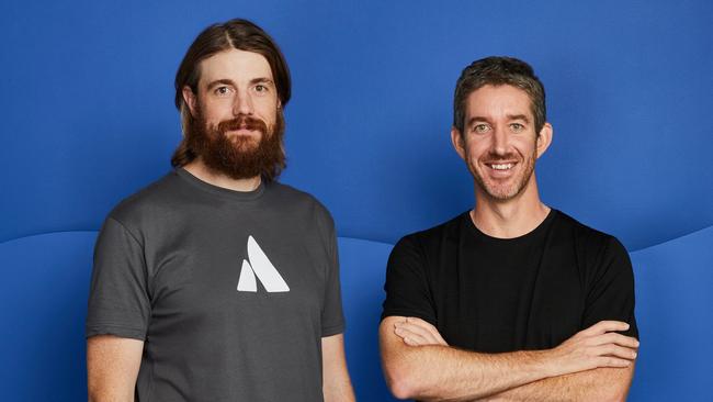 Atlassian co-CEOs Mike Cannon-Brookes and Scott Farquhar. Source: Atlassian