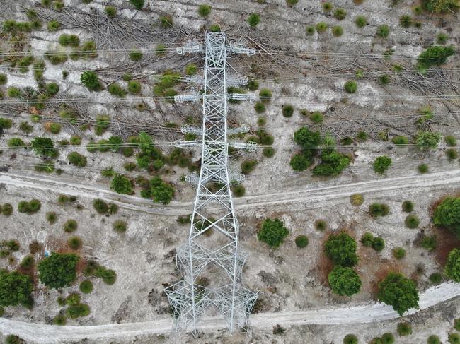 Police are stumped as to how, or why, anyone would bring down this 50m steel transmission tower in Perth's rural north.