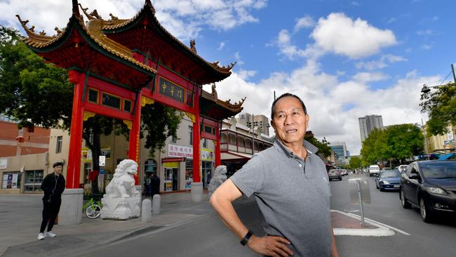 Tran Duong who works at Kuo Chi Oriental Supermarket in Moonta Street. Picture: AAP / Sam Wundke