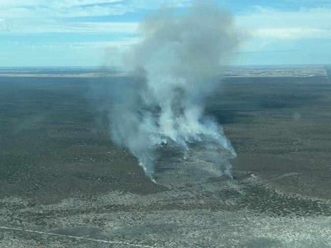 The CFS wishes to advise that dry lightning activity across the south-east region of South Australia is causing multiple fires in the area., Since 6:00 pm on Monday, 10 March, CFS volunteer firefighters have responded to 101 incidents (and counting).  Picture: CFS