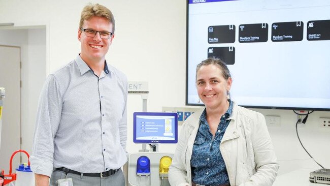 Dr Christopher Weekes and Dr Rachael Nugent with the $87,000 Myosure funded by Wishlist. Picture - contributed.