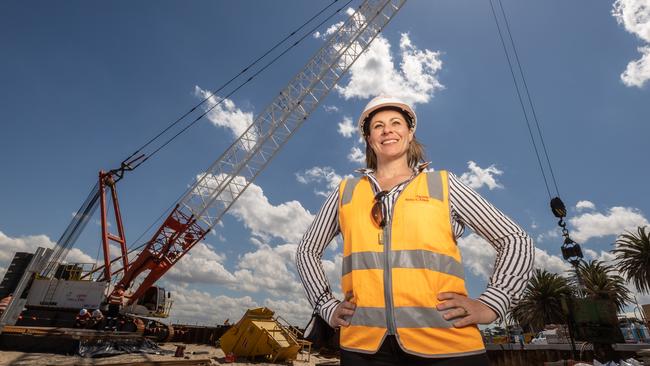 Women make up only 12.7 per cent of all construction jobs and 2 per cent of trades workers. Picture: Jason Edwards