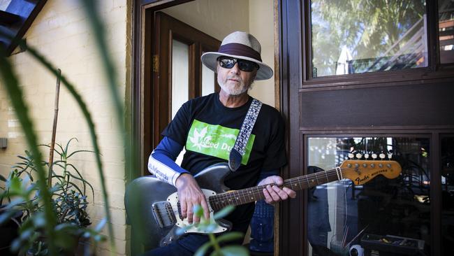 Singer-songwriter Steve Kilbey is performing live from his flat at Coogee in Sydney’s east on Instagram today. Picture: John Feder/The Australian