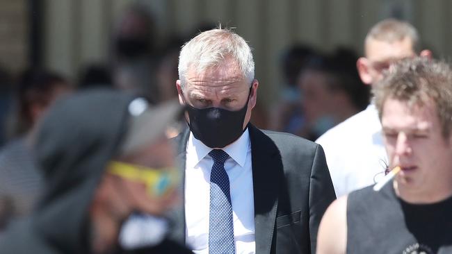 Deputy Premier Jeremy Rockliff. at the funeral for Peter Anthony Dodt at Mersey Gardens Chapel in Devonport. Picture: Nikki Davis-Jones