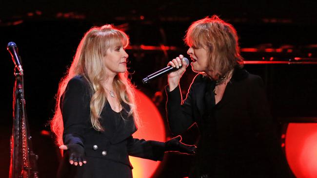 Rock icons Stevie Nicks and Chrissie Hynde are touring — and talking — buddies. Picture: Mark Stewart