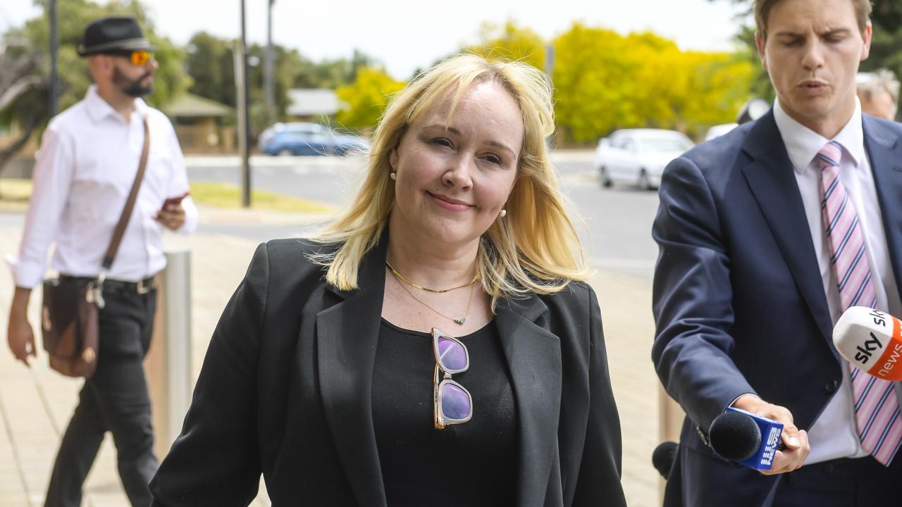 Barrister Jane Abbey KC arrives at court. Picture: NCA NewsWire/Roy VanDerVegt