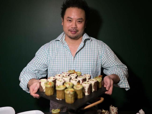 Owner David Yip with Cookie Shots.