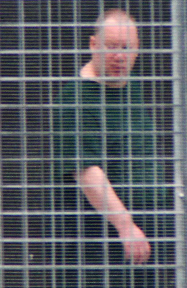 An obese Martin Bryant (above) in Risdon Prison outside Hobart in 2015, aged 48. Picture: Gary Ramage.