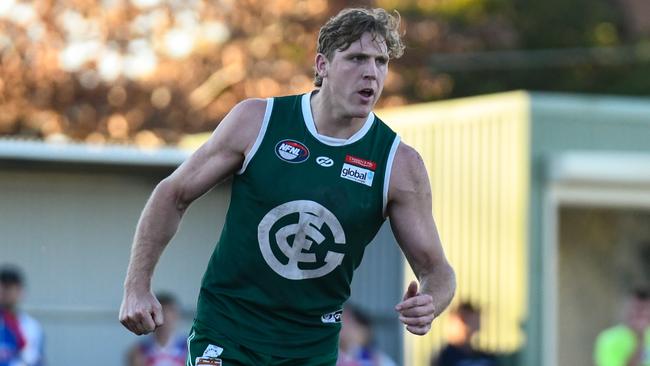 Tom Bell in action for Greensborough. Picture: Nathan McNeill