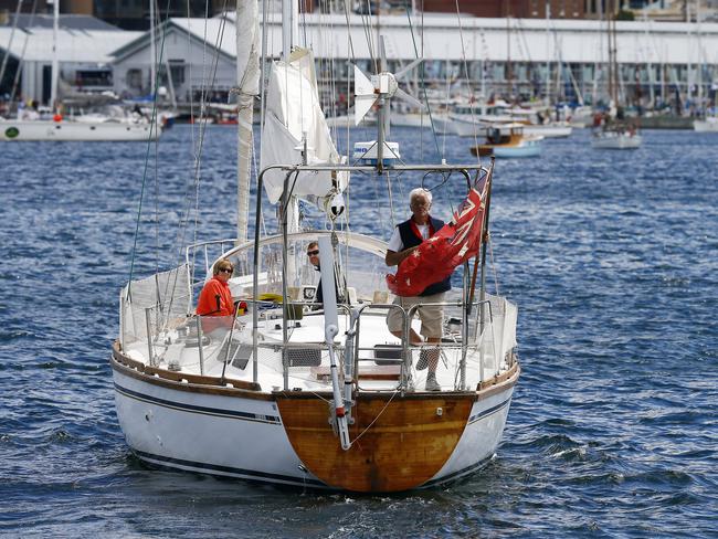 Australian Wooden Boat Festival - Parade of Sail pictured from the Young Endeavor PICTURE: MATT THOMPSON