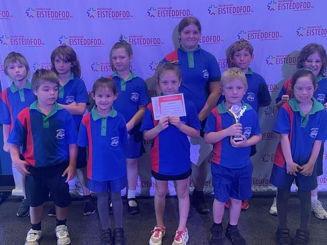 Brooweena State School students at the Maryborough Eisteddfod, August 9, 2023