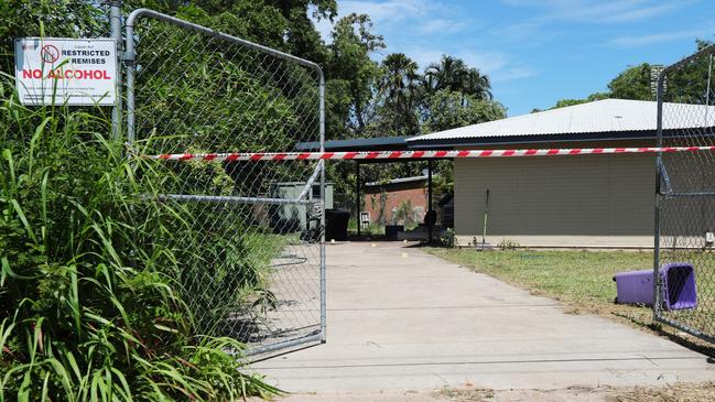 NT Police investigate a suspected domestic violence homicide after a 31-year-old woman allegedly fatally stabbed her 33-year-old partner and a 51-year-old woman at a home in Alawa on Friday, February 28. Picture: Zizi Averill