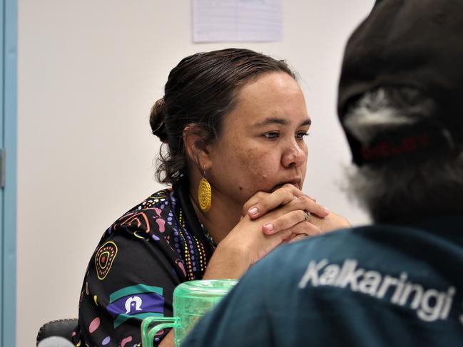 Kalkarindji Child and Family Centre manager Quitaysha Thompson in May 2022. Picture: Jason Walls