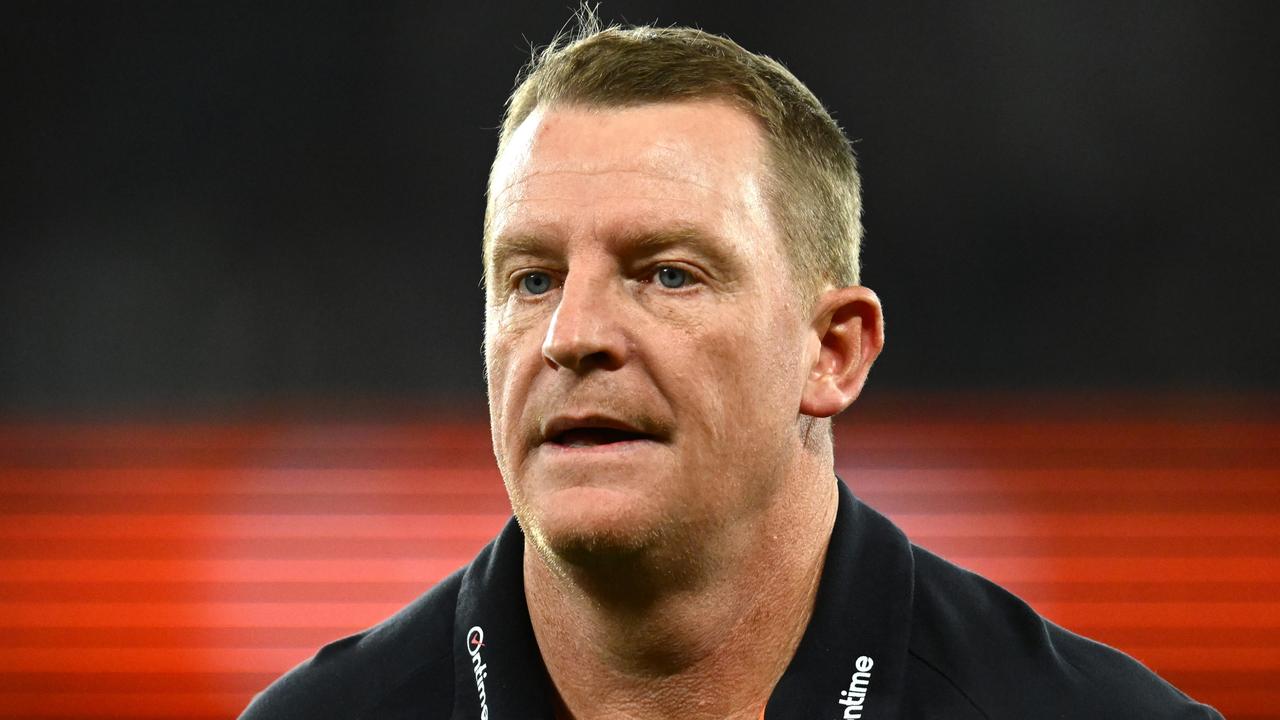 Blues head coach Michael Voss is big on the ‘little things’. Picture: Quinn Rooney/Getty Images