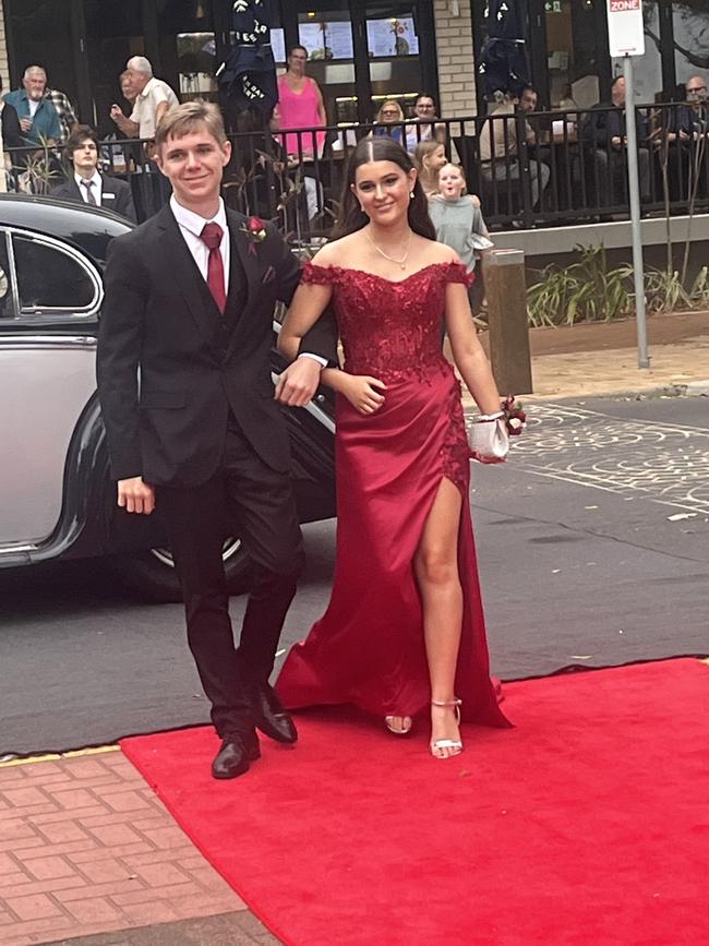 The students of Urangan State High School arrive at their formal.