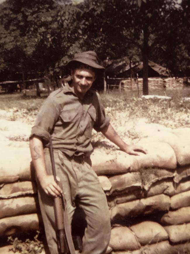 Mr Finch in 1967 in Vietnam.