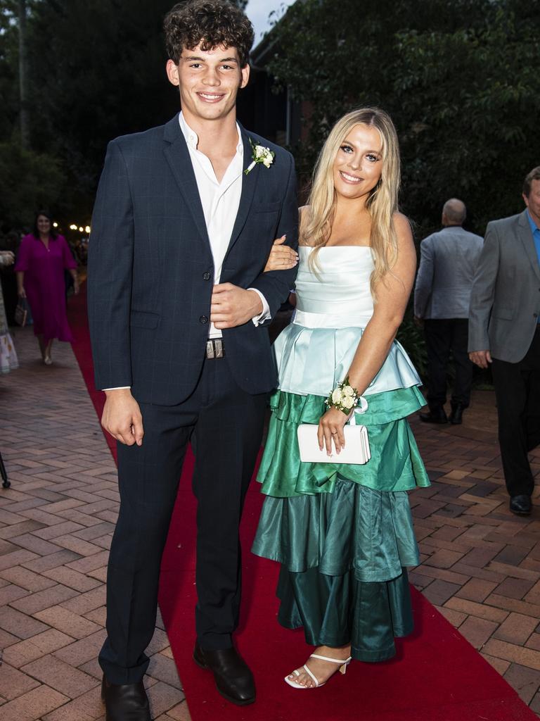 Lily Coleman and Bailey Rathmell at Fairholme College formal, Wednesday, March 29, 2023. Picture: Kevin Farmer