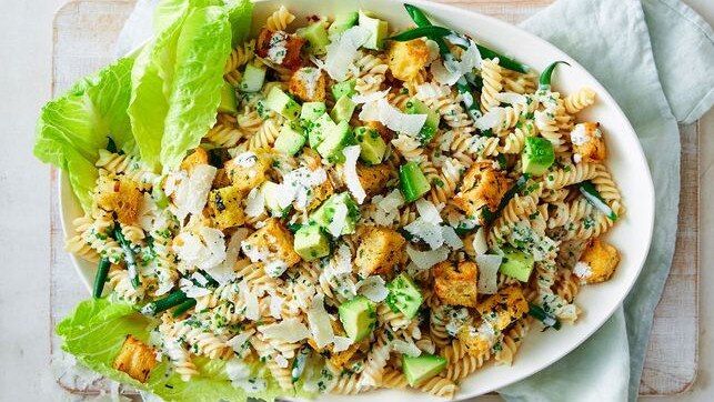 Salad is way better with garlic bread in it.