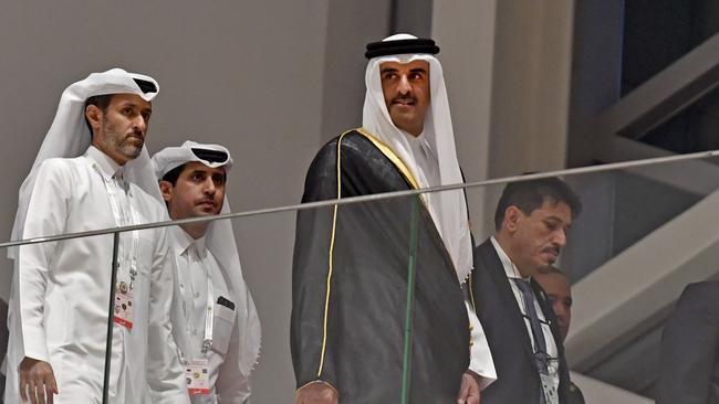 Qatar's Emir Sheikh Tamim bin Hamad al-Thani is sick of the criticism. (Photo by FETHI BELAID / AFP)