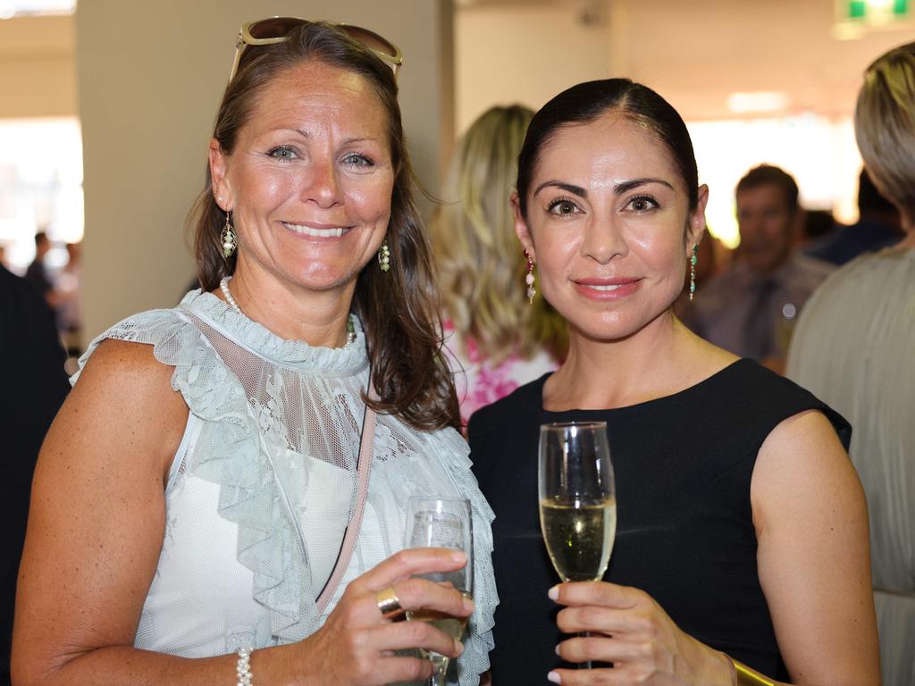 Lucy Gibson and Marcela Arguello at the Storyfest – Boost Your Business – luncheon at Bond University. Picture, Portia Large.