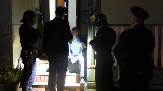 Strike Force Pinnacle police arrest a man in Wellington in May 2020. Picture: NSW Police