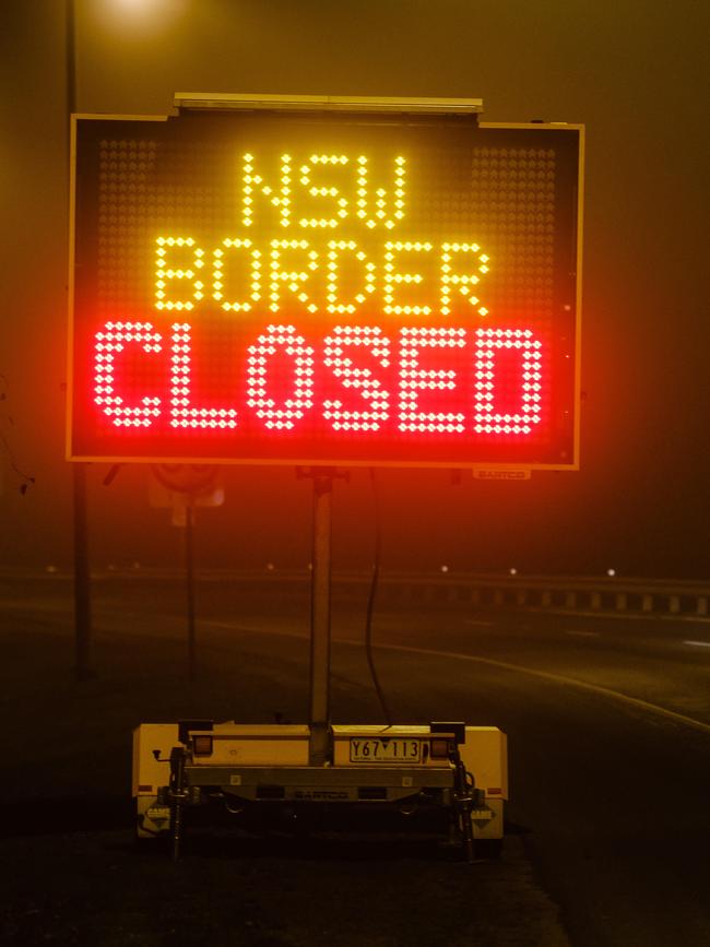 Premier Gladys Berejiklian shut the border on July 8.