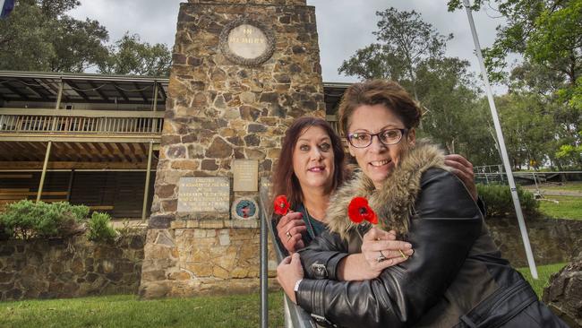 Warrandyte RSL sub-branch secretary Delwyn Caulfield and Eastern Metropolitan state Labor MP Sonja Terpstra celebrate the funding. Picture: Rob Leeson.