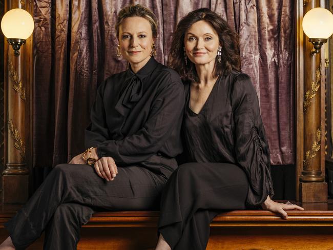 Marta Dusseldorp and Essie Davis are set to star in new production, The Maids, at the Playhouse later this month. Picture: ADAM GIBSON