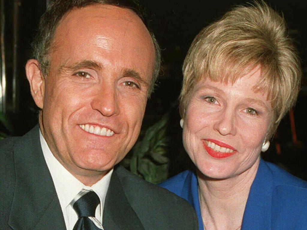 Giuliani with his first wife Donna Hanover in 1993.