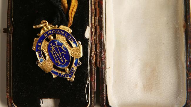 Pictured a Brownlow Medal. Picture: Norm Oorloff