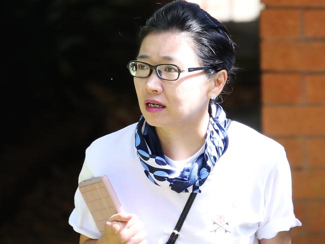 Migration agent Bei Zheng pictured at her Thornleigh home in Sydney today.