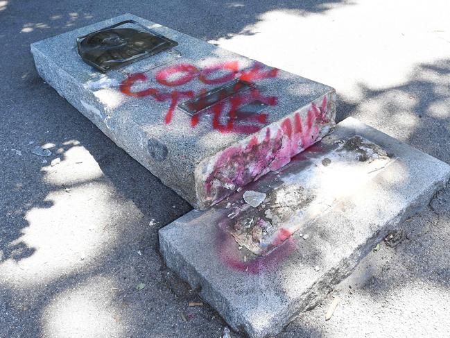 There are concerns the statue will be targeted by vandals again. Picture: Josie Hayden