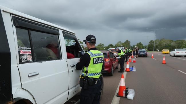 RBT random breath test roadside testing. Picture: Supplied