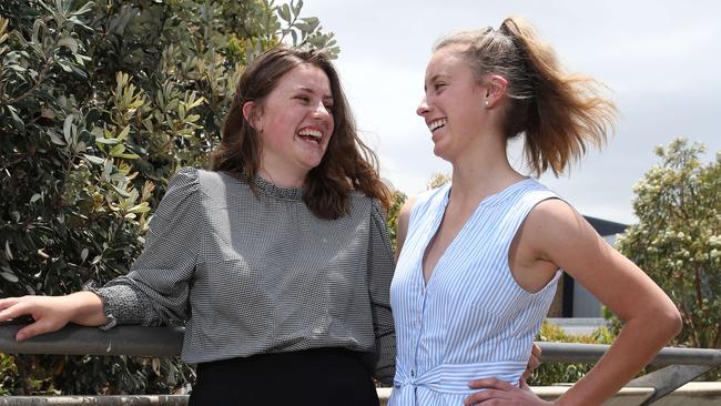 Lucy Murphy (left) from Kooringal High School received HSC First in Course for Business Services and (right) Safina Ireland from Calrossy Anglican School received HSC First in Course Primary Industries Examination. Picture: David Swift.