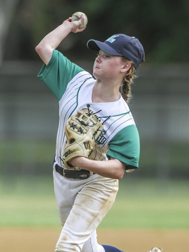 Met East V Met North in the 12-14 years QLD School Sport Baseball Championships. Picture:Glenn Campbell