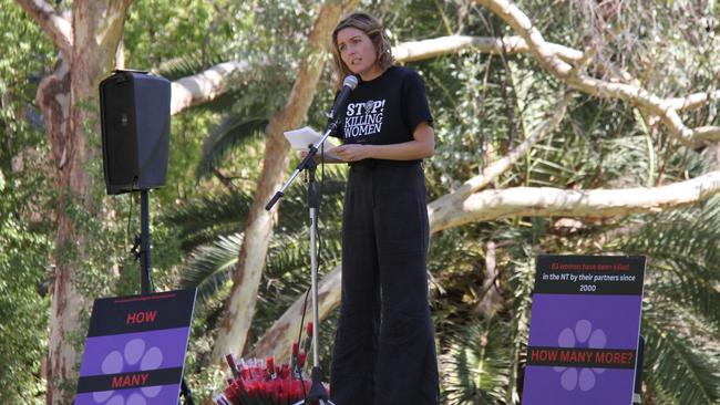 Women's Safety Services of Central Australia worker Rachael McGuirk. Picture: Gera Kazakov