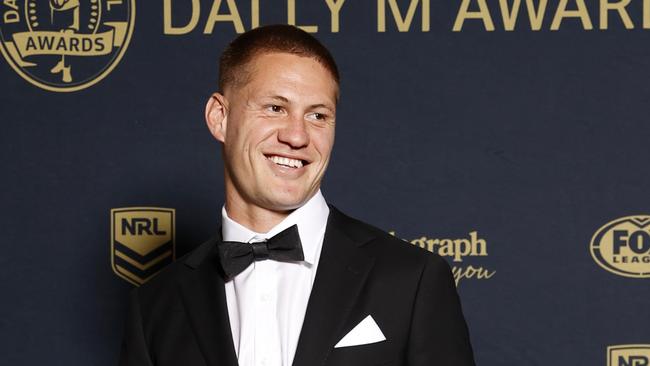 DAILY TELEGRAPH SEPTEMBER 27, 2023. KalynÃPonga on the red carpet of the 2023 Dally M Awards, held at Royal Randwick Racecourse. Picture: Jonathan Ng