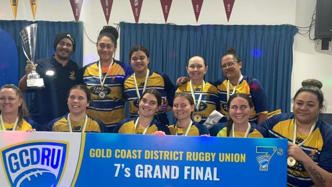 Fresh off their success in the GCDRU women’s 7s, Gold Coast Eagles are out to create a 15-a-side team for 2023. Picture: Gold Coast District Rugby Union Facebook