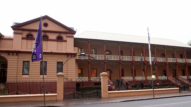 NSW State Parliament on Macquarie Street, Sydney.